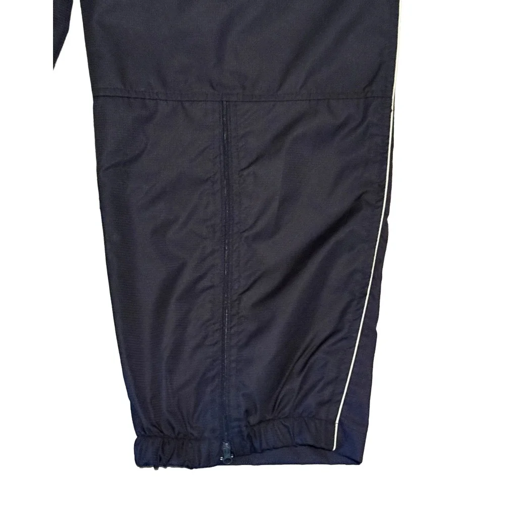 Starter Track Pants Mens Medium Navy Blue Ripstop Zipper Leg 1971 Logo Joggers - Picture 6 of 8